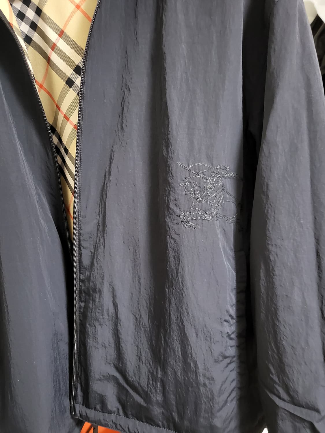 25SS 버버리 ekd 리버시블 체크 자켓 L 상품이미지6