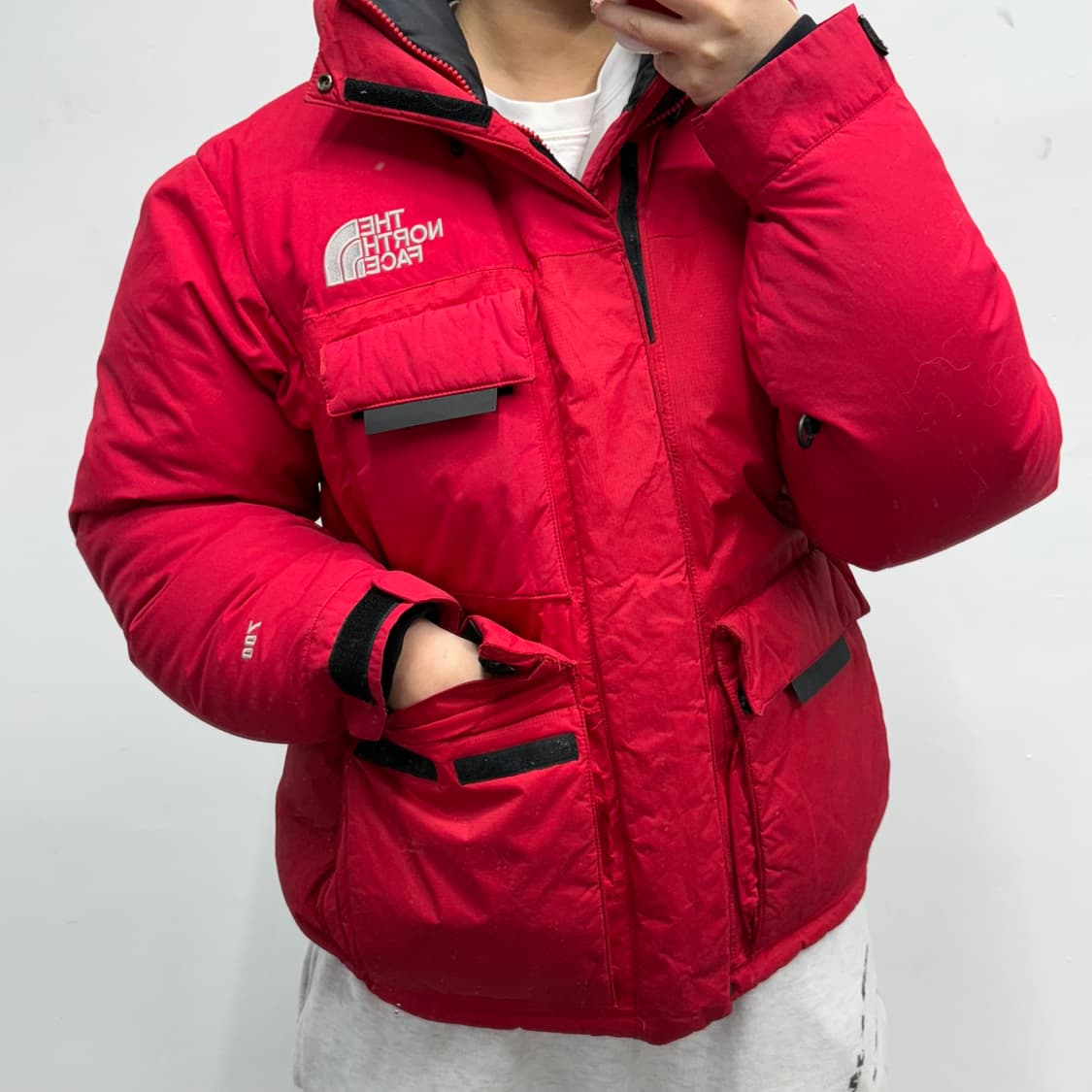 [S] 노스페이스 레드 구스다운 패딩 상품이미지2