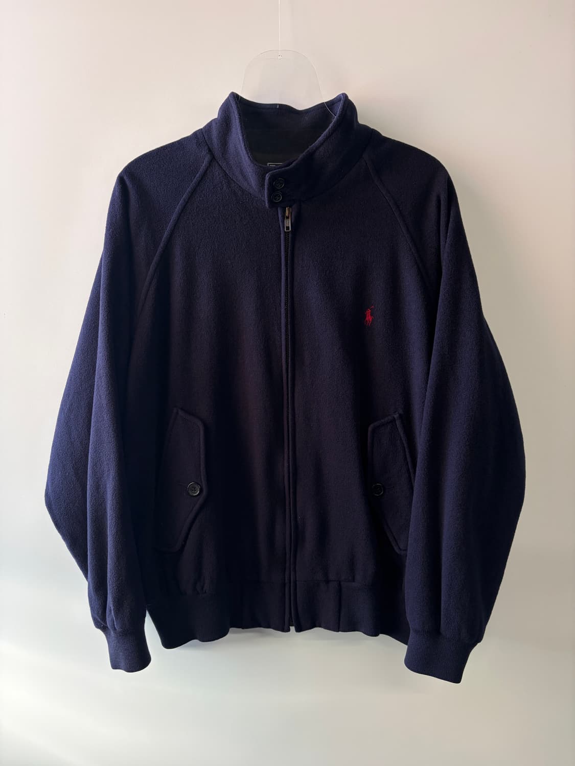 90s 두산 폴로 울 집업 자켓 상품이미지1