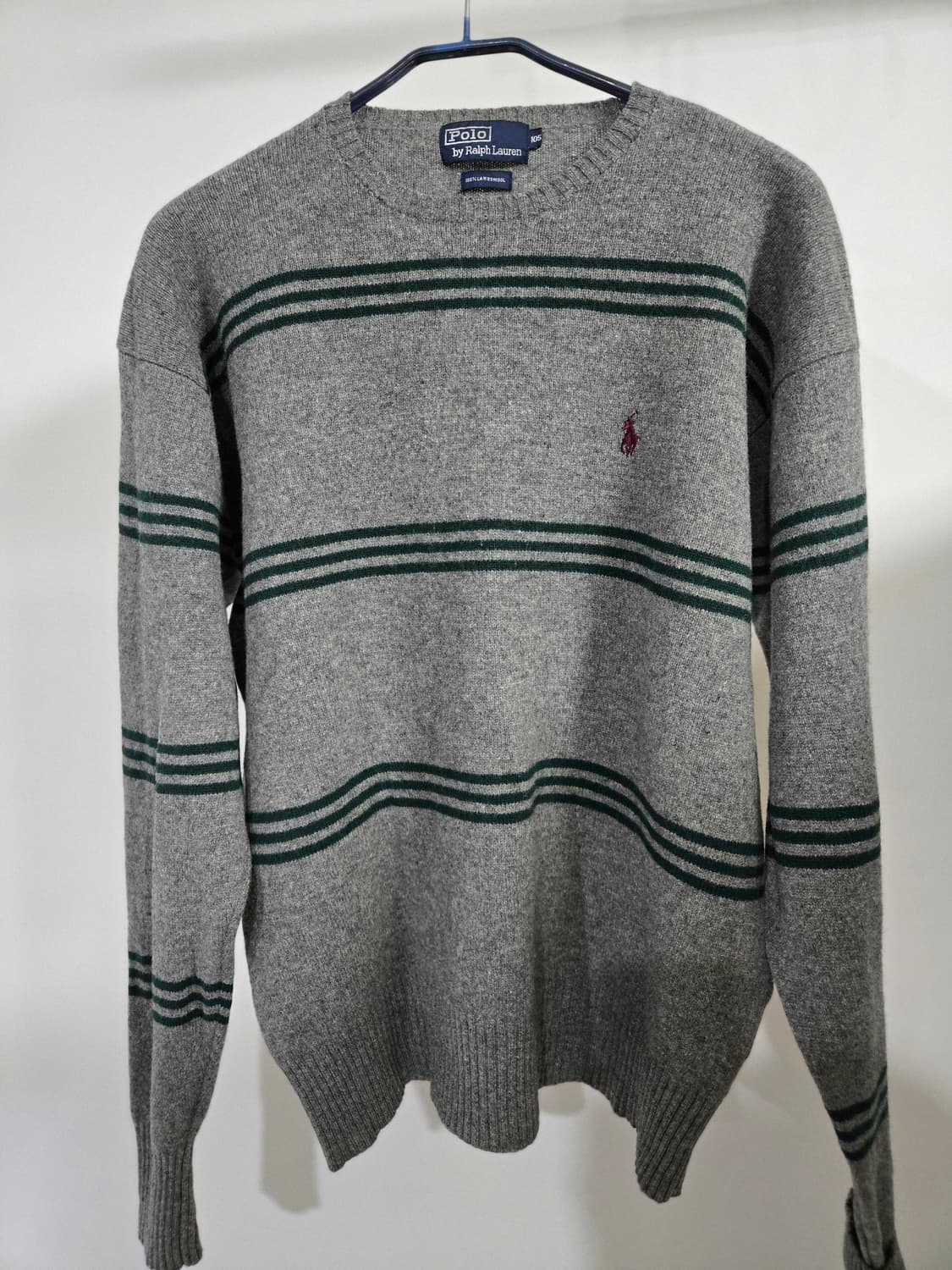 폴로 랄프로렌 스트라이프 램스울 니트 상품이미지1
