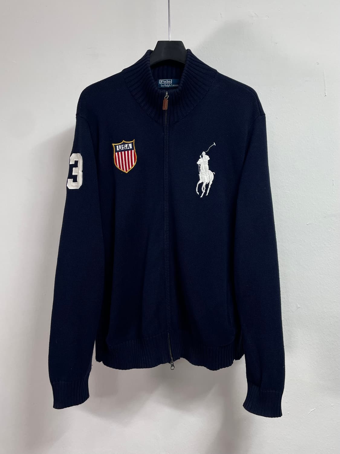 폴로 랄프로렌 USA 빅포니 니트집업 (on.54)   상품이미지1