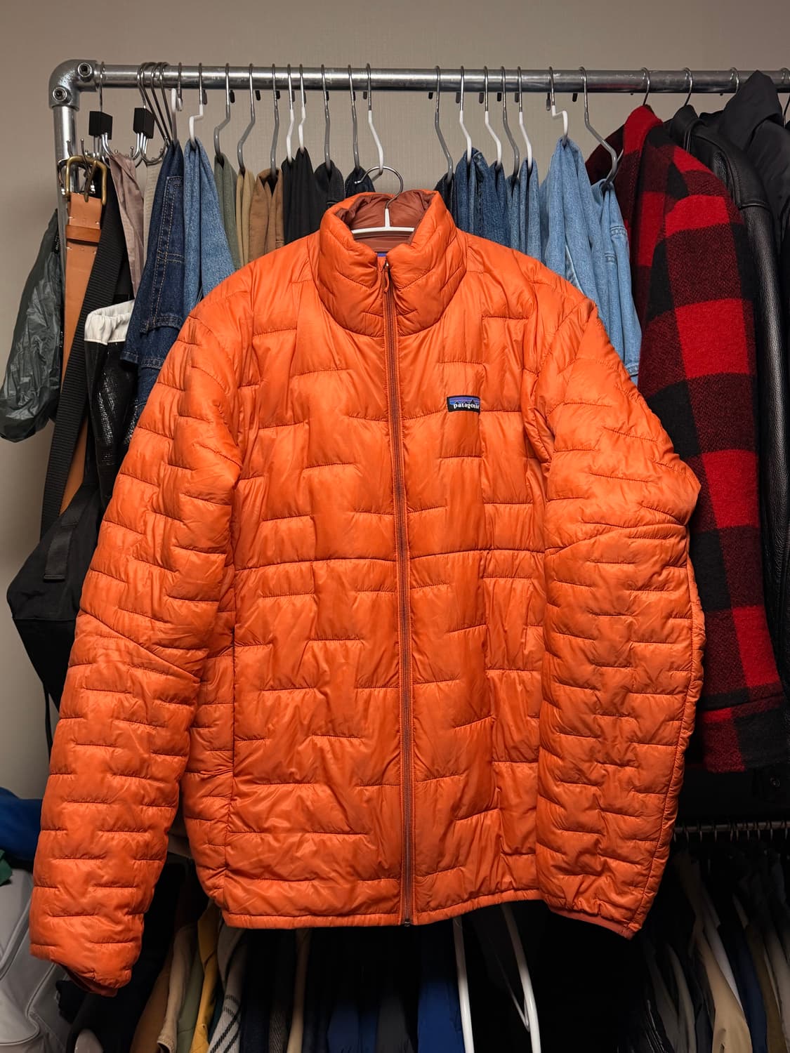 파타고니아 경량패딩 오렌지 XL 상품이미지1