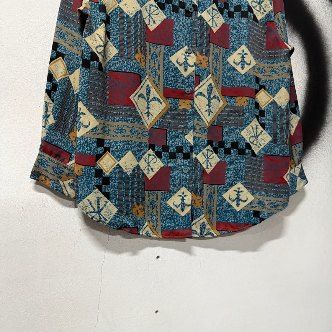 VTG 빈티지 기하학 멀티 패턴 긴팔 셔츠 상품이미지4