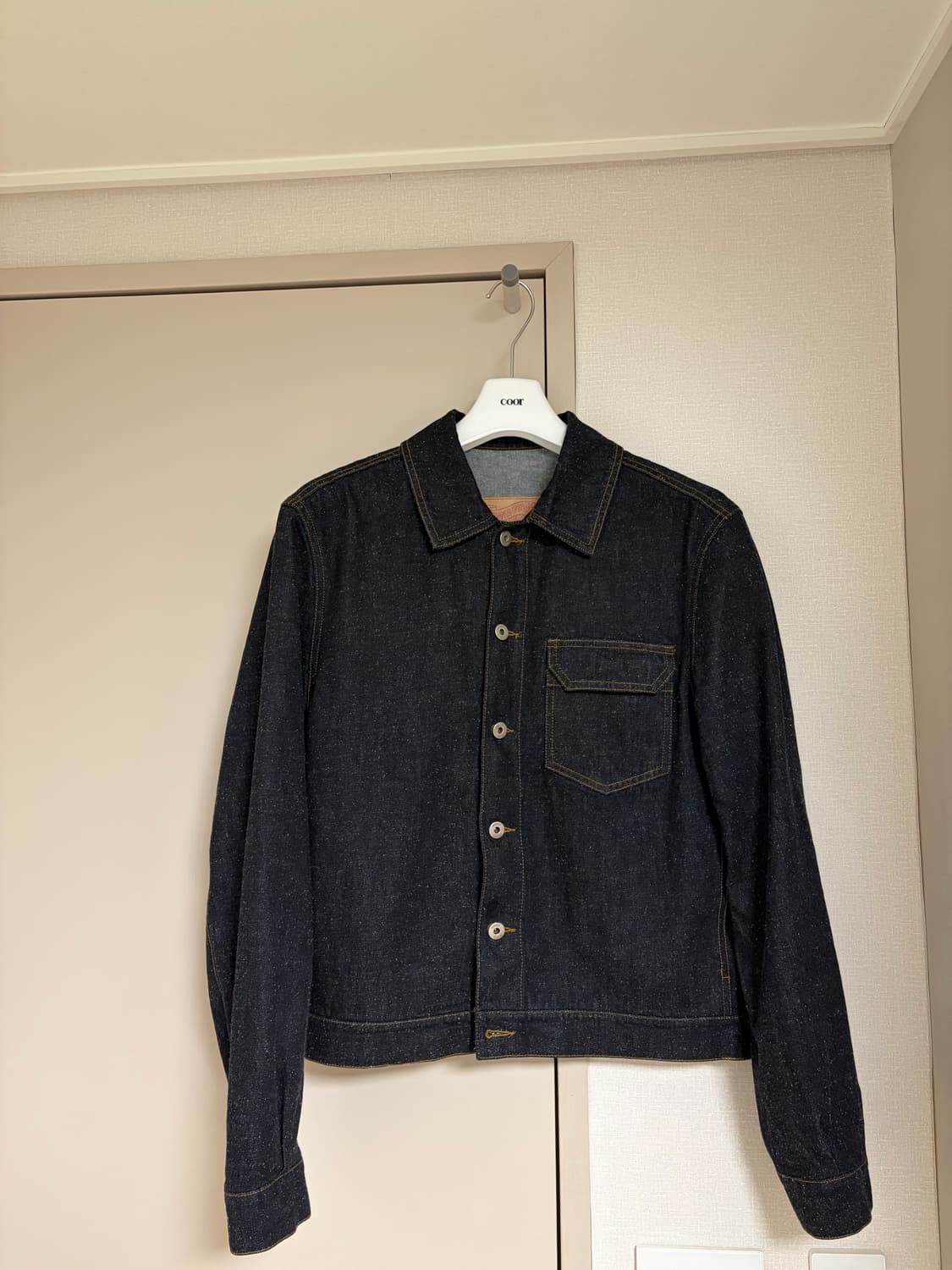 쿠어 네프 코튼 원 포켓 트러커 자켓 (인디고) L 상품이미지4