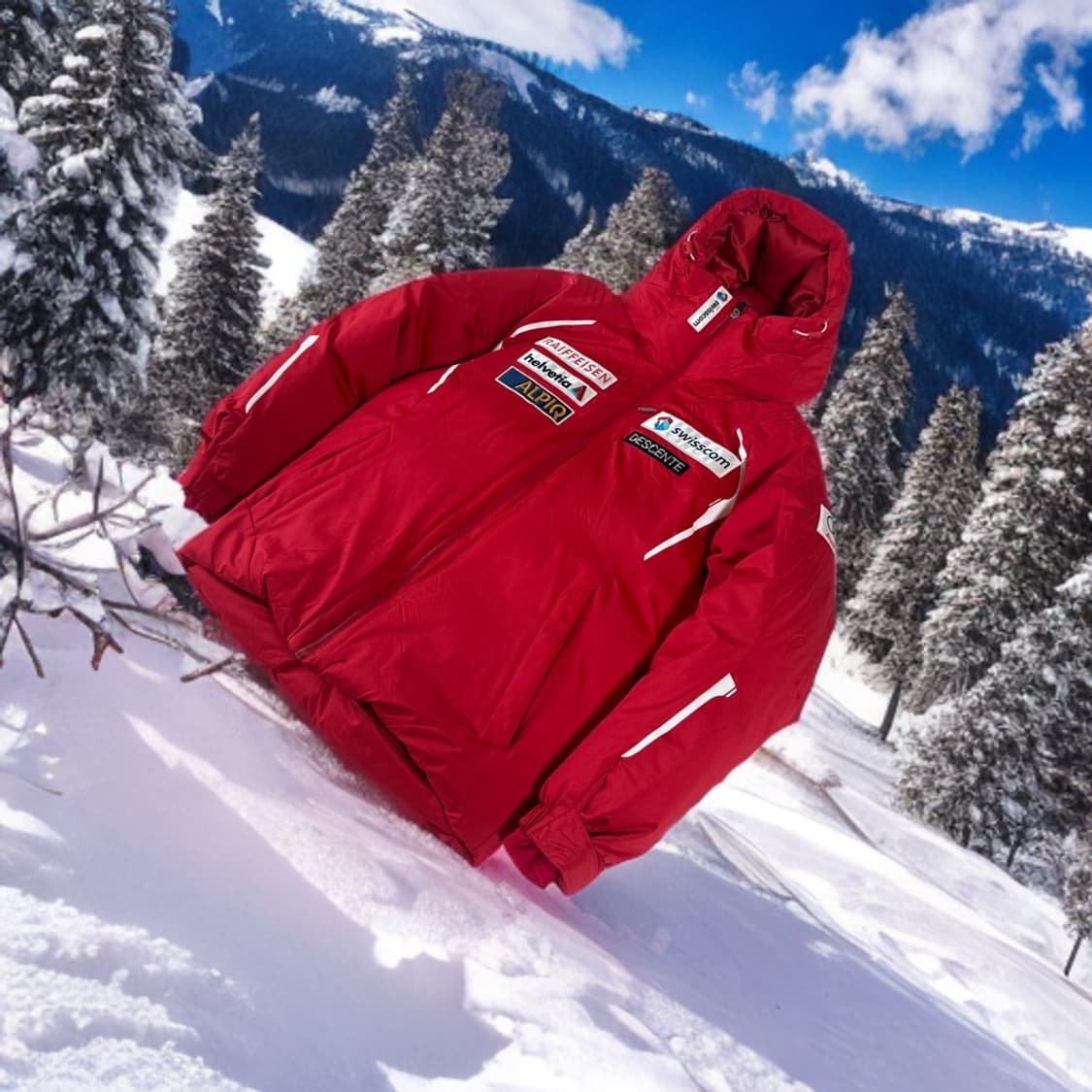 데상트 아우디 스키 구스다운 패딩 대장급 XL 상품이미지1