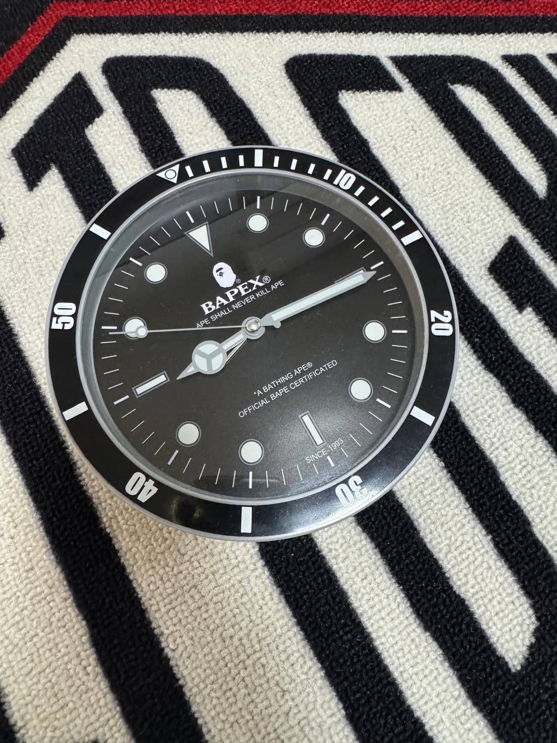 베이프 베이펙스 데스크 클락 블랙 실버 상품이미지3