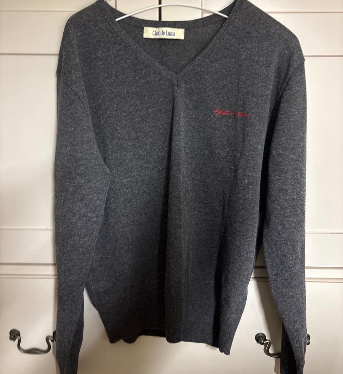 샤드라마 브이넥 니트 상품이미지1