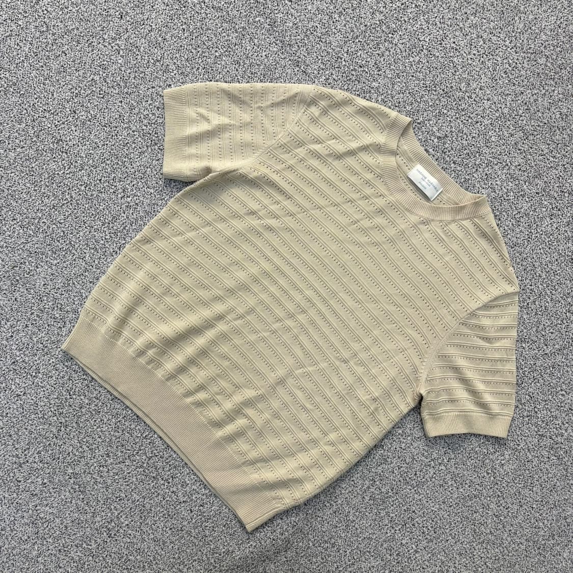 L 폴햄 여성 펀칭 반팔 니트 0401J 상품이미지1