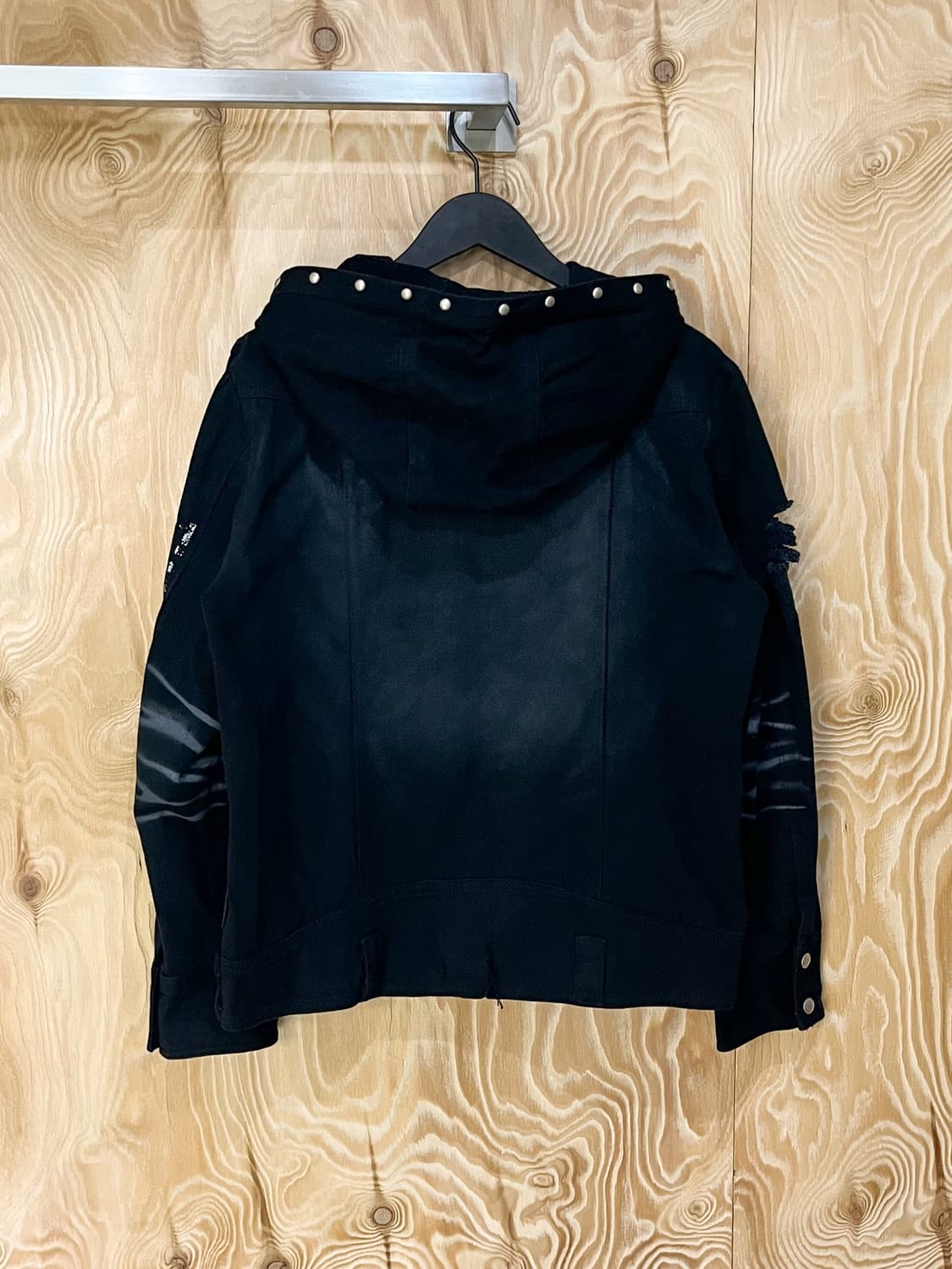 Bernings Sho 고스 펑크 리벳 데님 자켓 상품이미지5