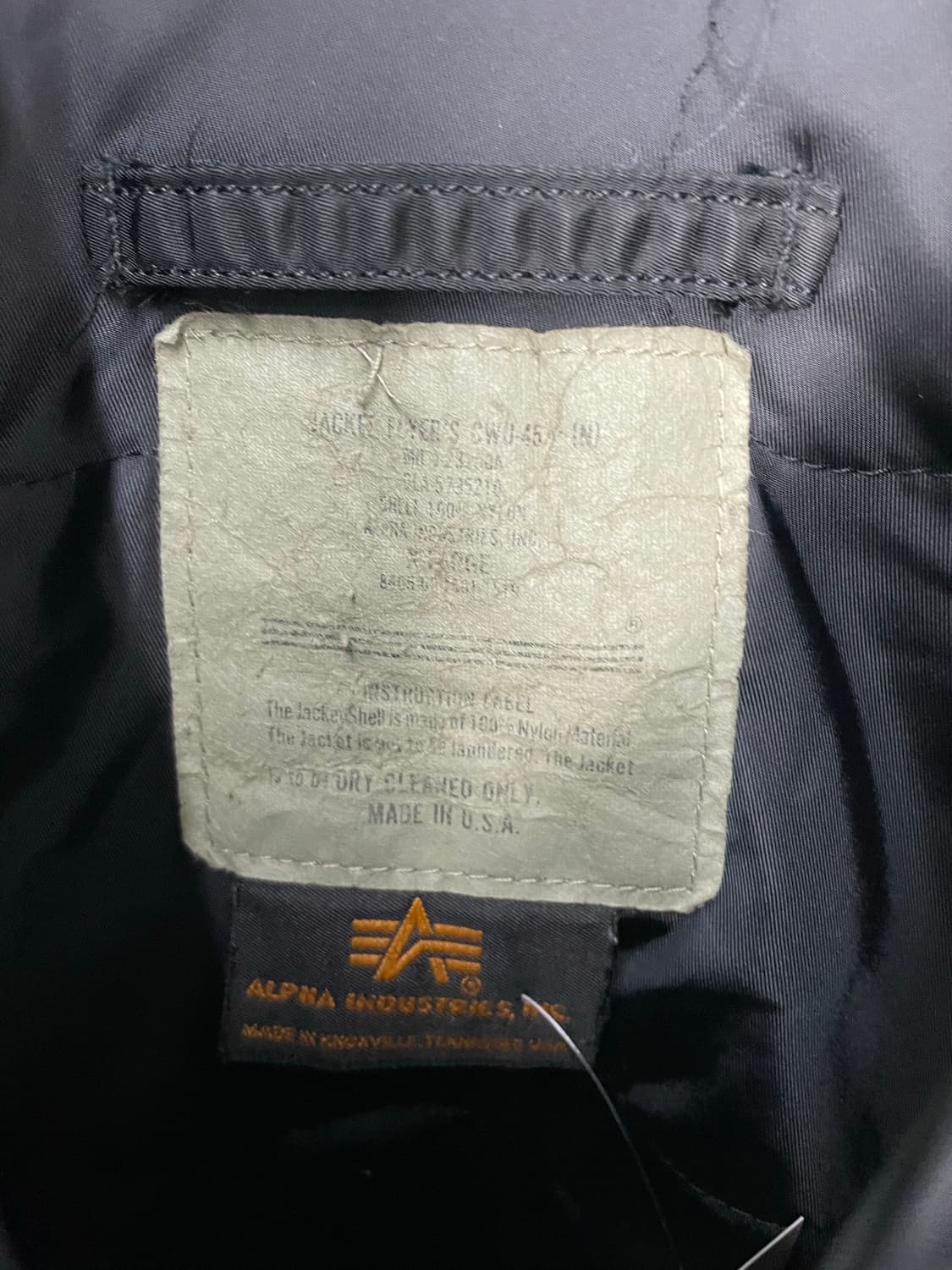 알파인더스트리 블랙 플라이트 자켓 H2347 상품이미지4