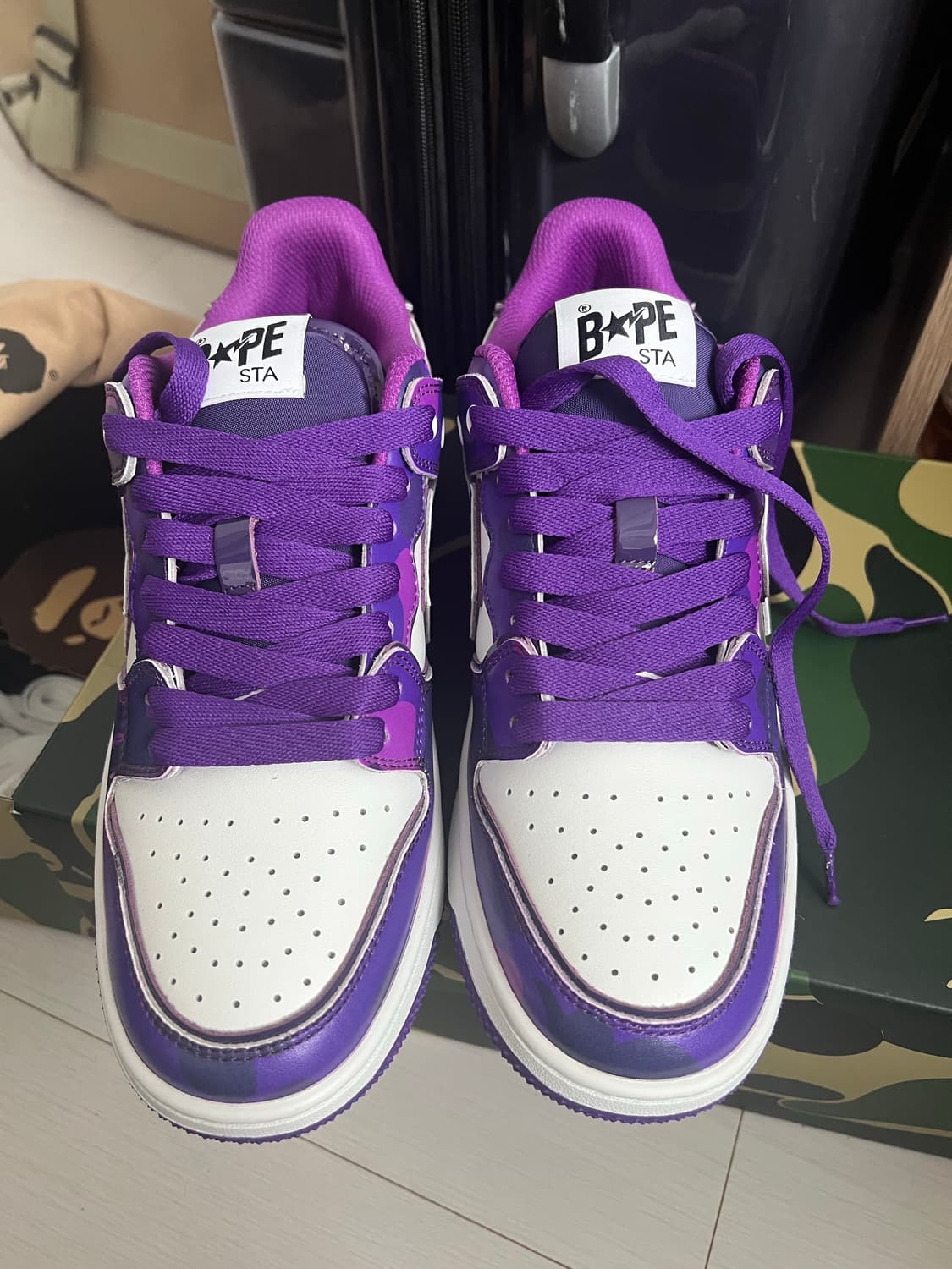BAPE 47378722 퍼플카모 270 풀박스 상품이미지4