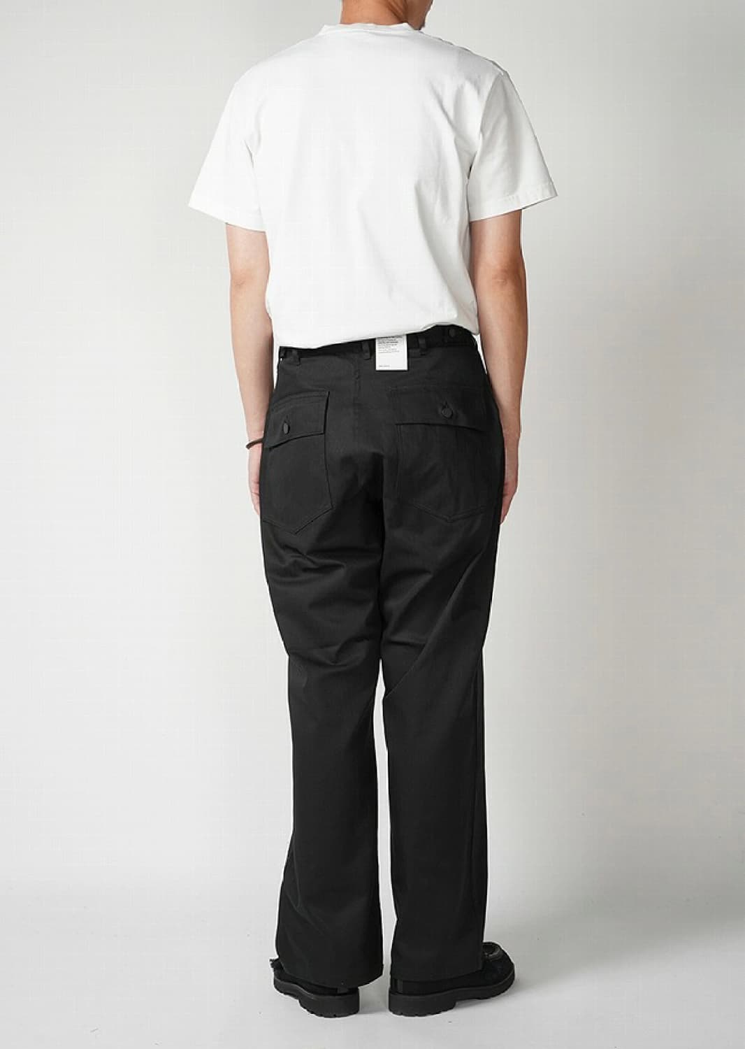 [5][32] 시오타 헤링본 베이컨 팬츠 블랙 상품이미지10