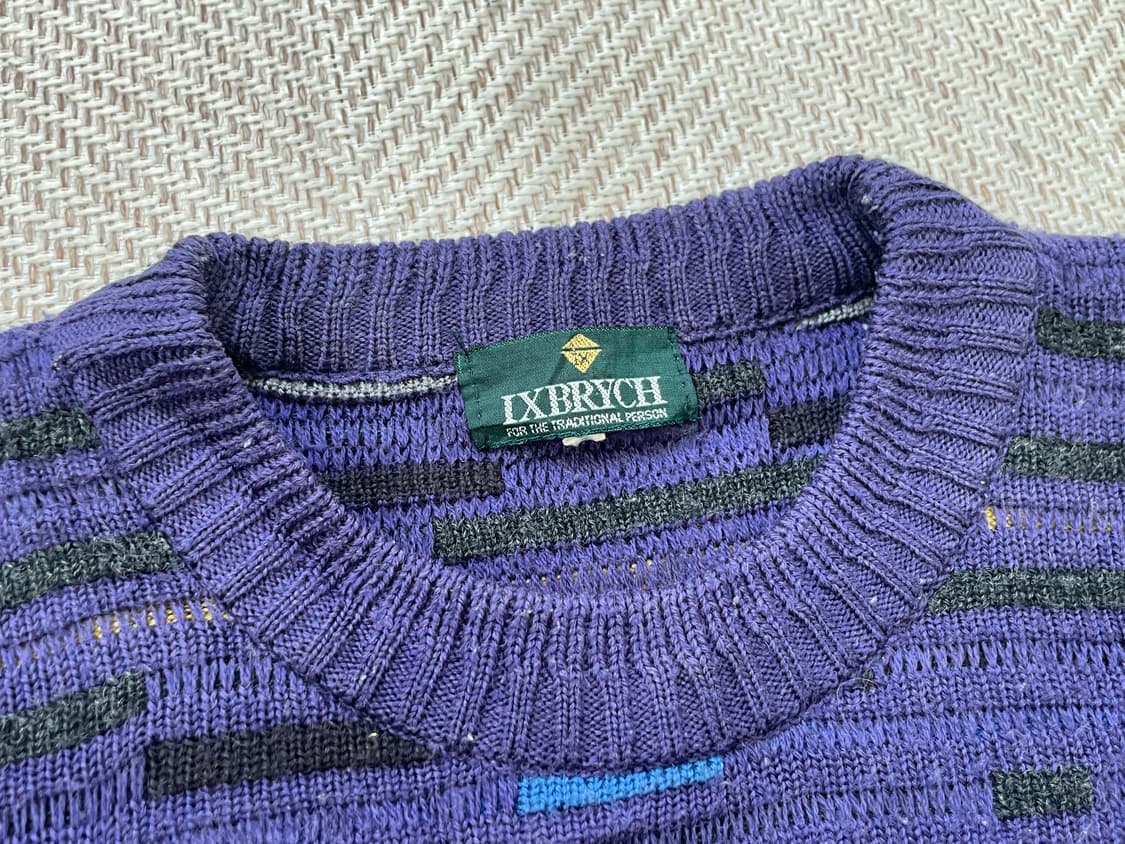 빈티지 브리치 멀티 패턴 자카드 니트   J04187 상품이미지4