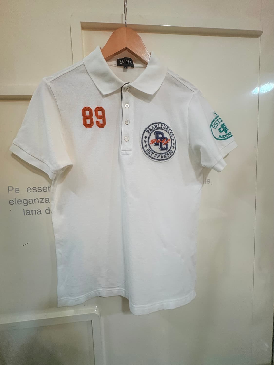 파리게이츠반팔카라티89로고화이트 상품이미지1