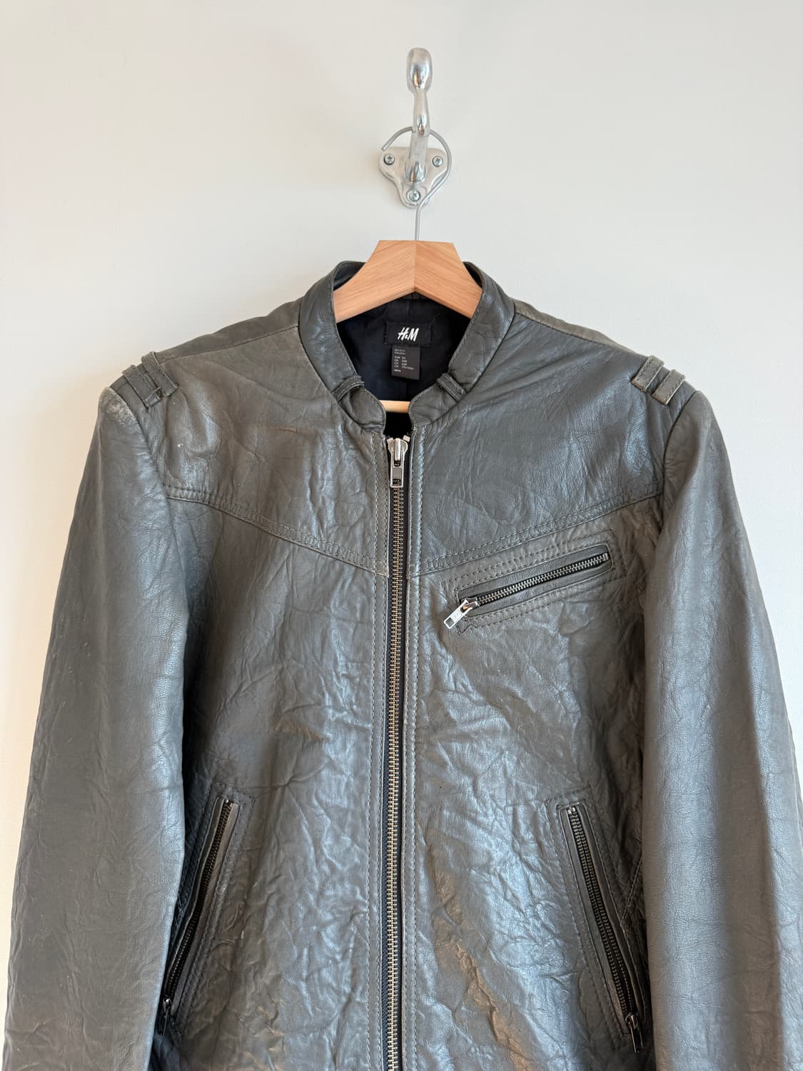 H&M 레더 자켓 상품이미지2
