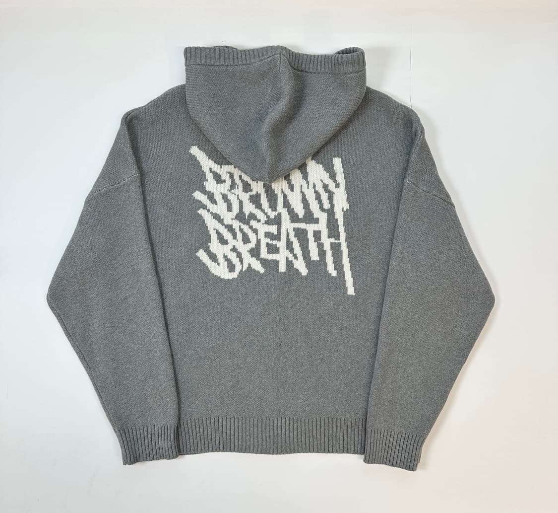 브라운브레스 니트 후드 풀집업 자켓 상품이미지2