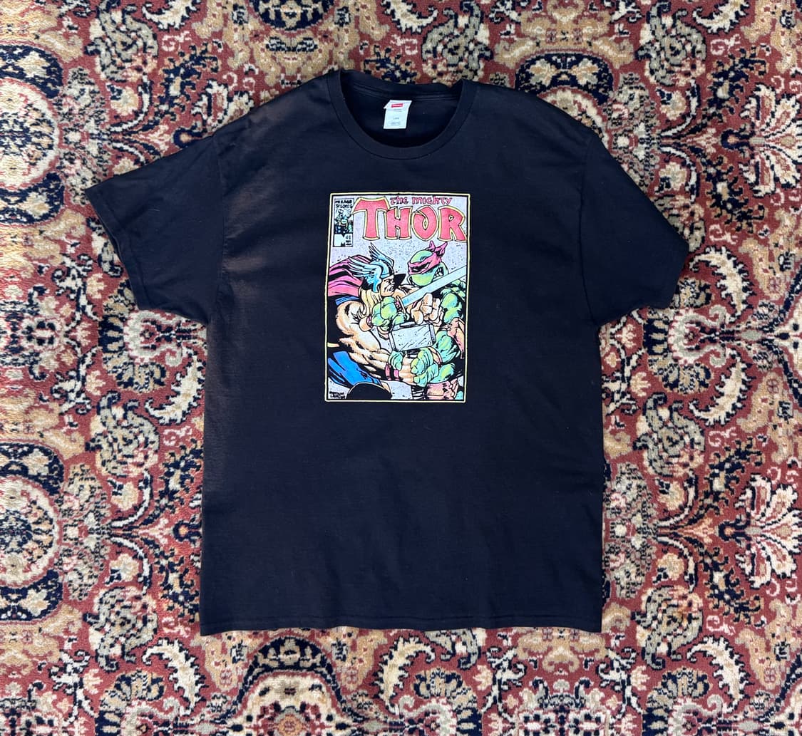 빈티지 토르 마블 카툰 애니 반팔 티 L 692 상품이미지2