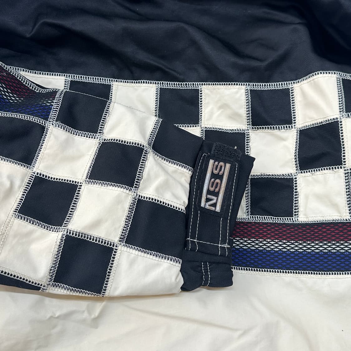 NICOLE SKITEAM 올드스쿨 체커보드 고프코어 오버핏 점퍼 봄버 상품이미지6