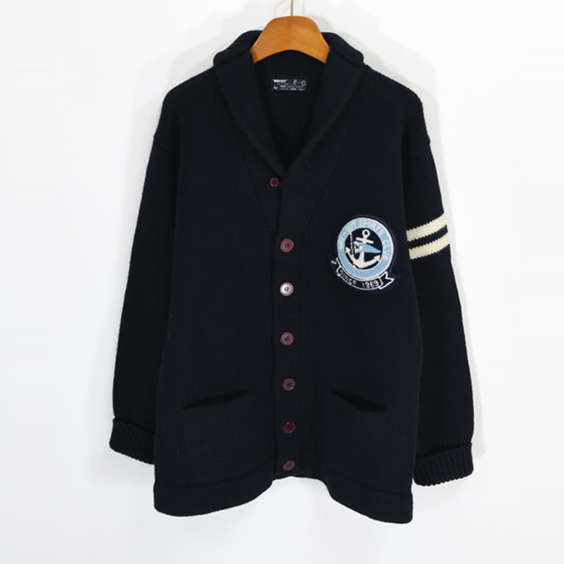 made in JAPAN WAY-OUT 숄칼라울가디건 상품이미지1