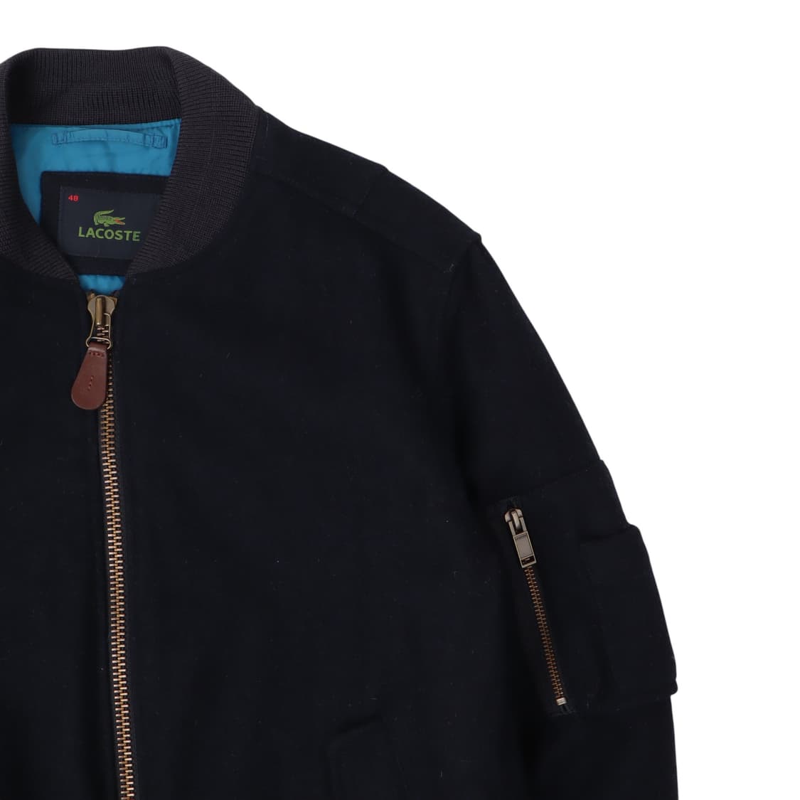 라코스테 네이비 울 블루종 자켓 상품이미지2