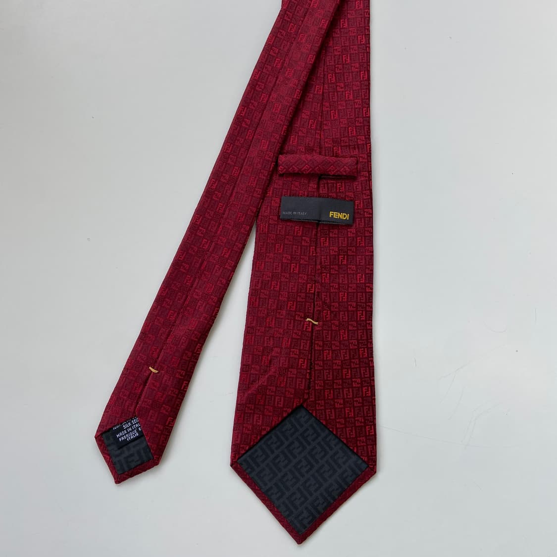 펜디(FENDI) 모노그램 신형라벨 명품 정품 넥타이 상품이미지3