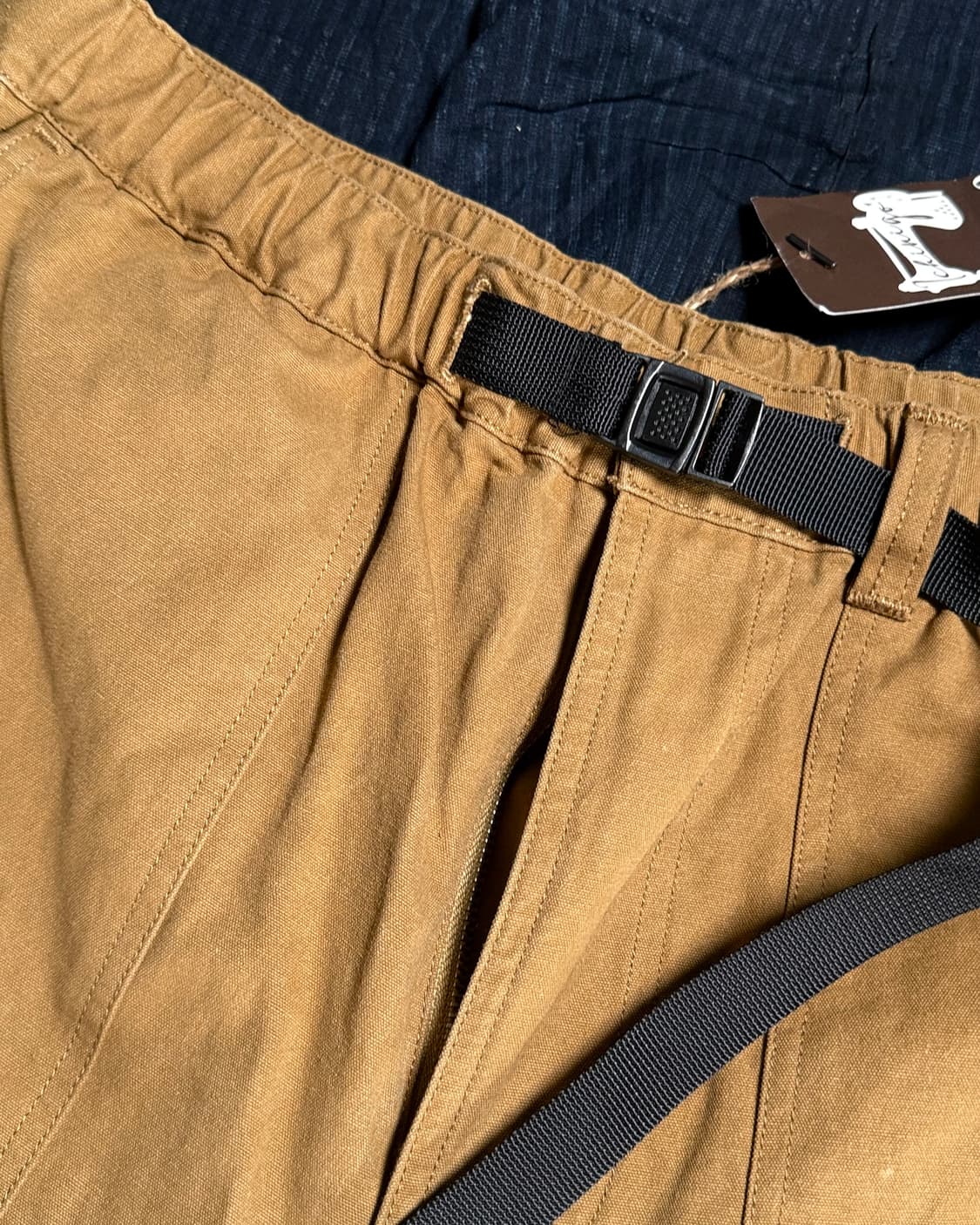 논스탁 10oz 코튼 캔버스 클라이밍 팬츠 - 카키 M 상품이미지2