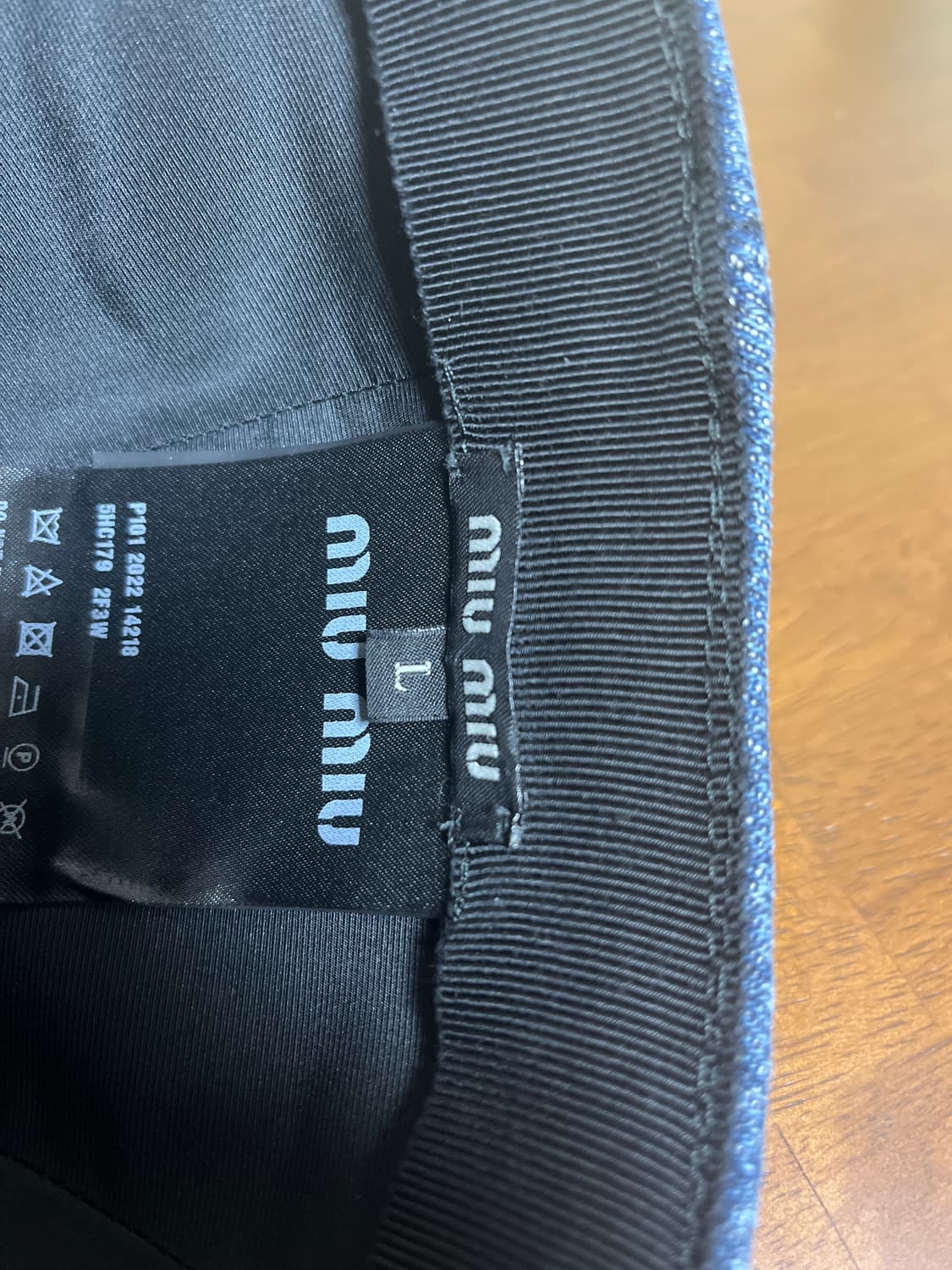 Miu miu 워싱 볼캡 모자 상품이미지3