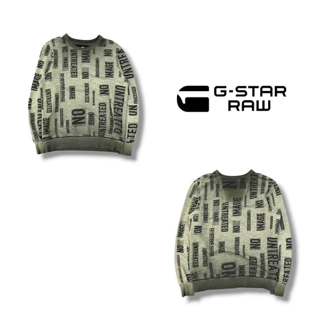  지스타로우 레터링 맨투맨 y14055 상품이미지1