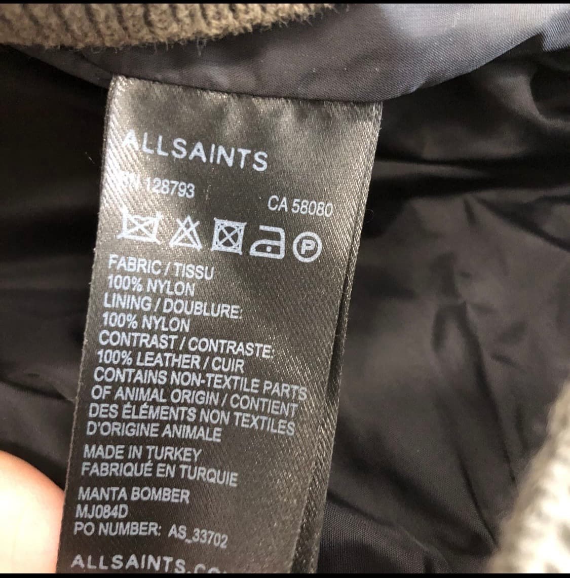 [M] 올세인츠 만타 봄버 자켓 상품이미지6