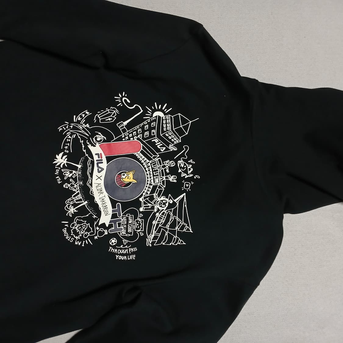 휠라 우왁굳즈 콜라보 후디 fila 후드티 상품이미지7