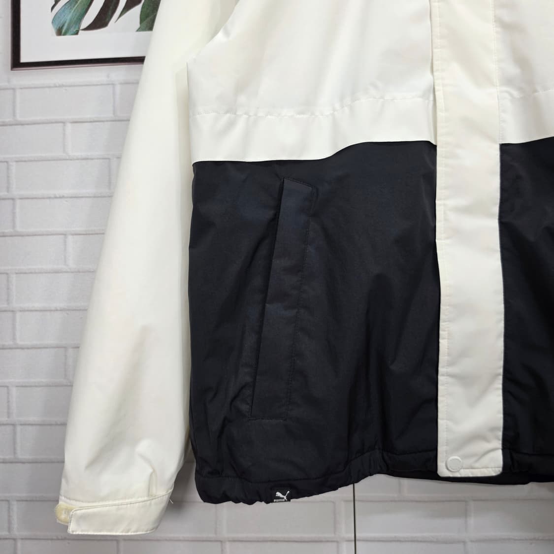 PUMA 푸마 우븐 후드 자켓 바람막이 점퍼 집업 S사이즈 상품이미지4