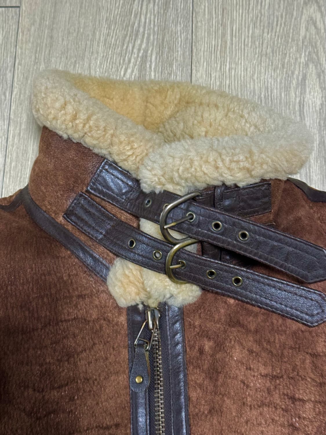 90s B-3 Mouton Jacket 무스탕 자켓 상품이미지4