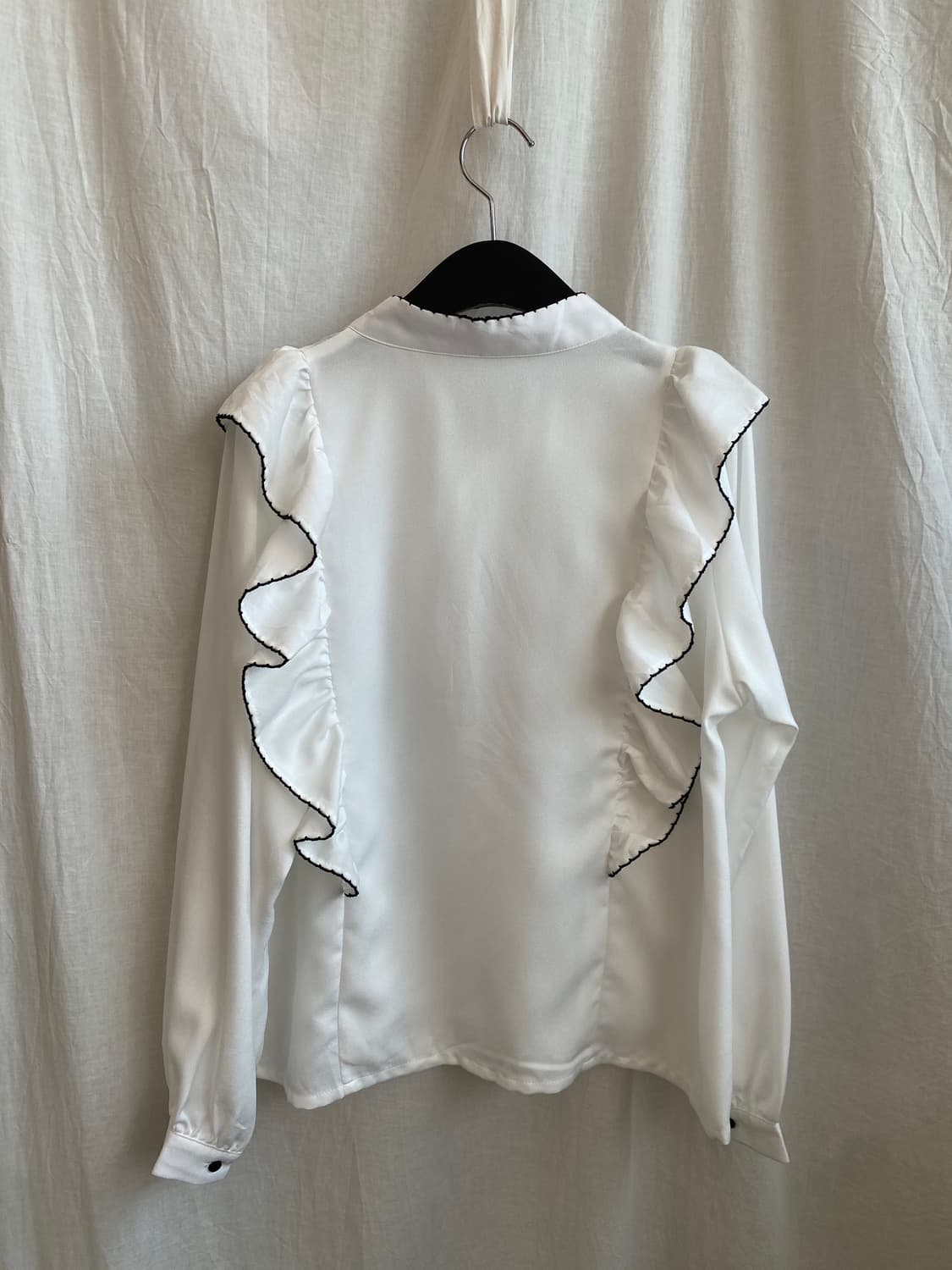 GRL 화이트 리본타이 블라우스(L) 상품이미지3