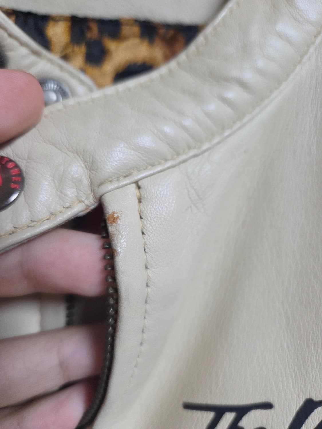 XL) 브라바도 롤링스톤즈 레더 자켓 상품이미지4