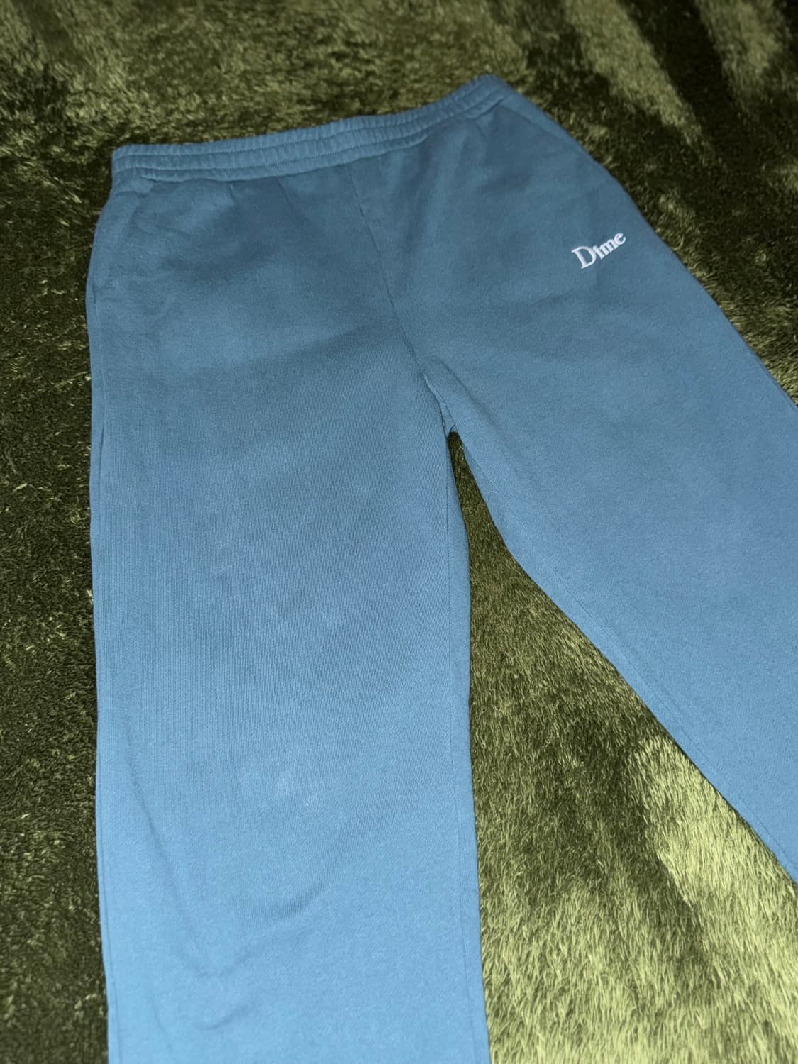 [L] DIME 다임 엠브로이더리 로고 스웻 팬츠 틸 그린 상품이미지6