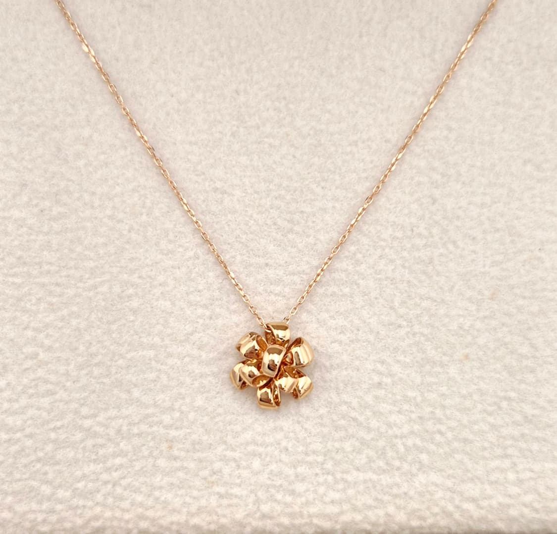 골드듀 KU 쁘띠 봉봉 핑크골드 목걸이 상품이미지3