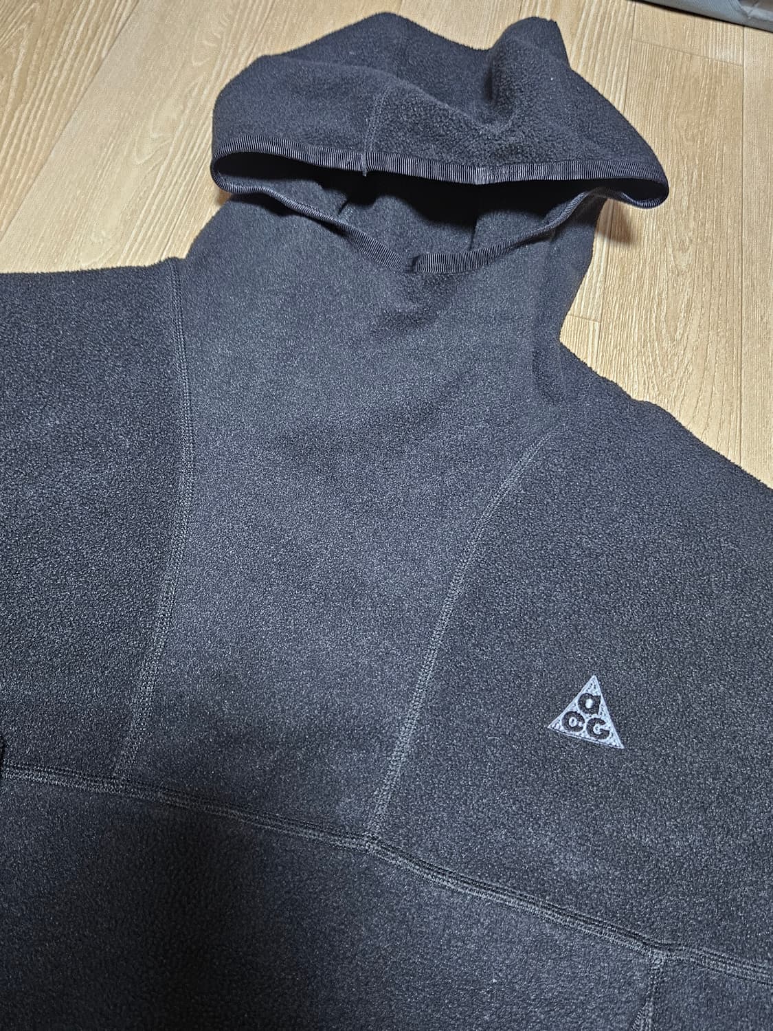 나이키 ACG 폴라텍 플리스 후드 블랙 울프트리 후디 상품이미지4