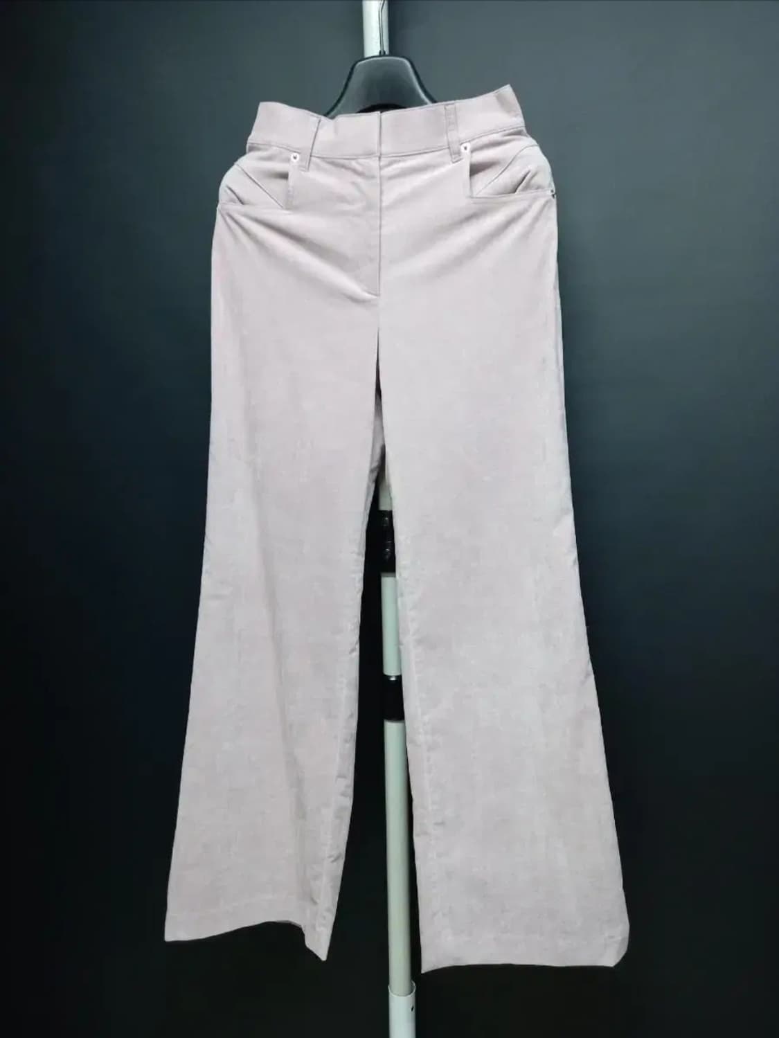 새 TIME 타임 스웨이드 춘추 와이드팬츠 33.44 상품이미지3