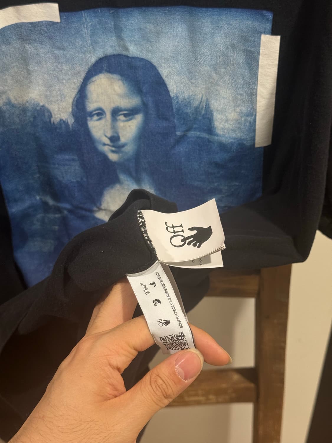 오프화이트 모나리자 반팔 XL 상품이미지4