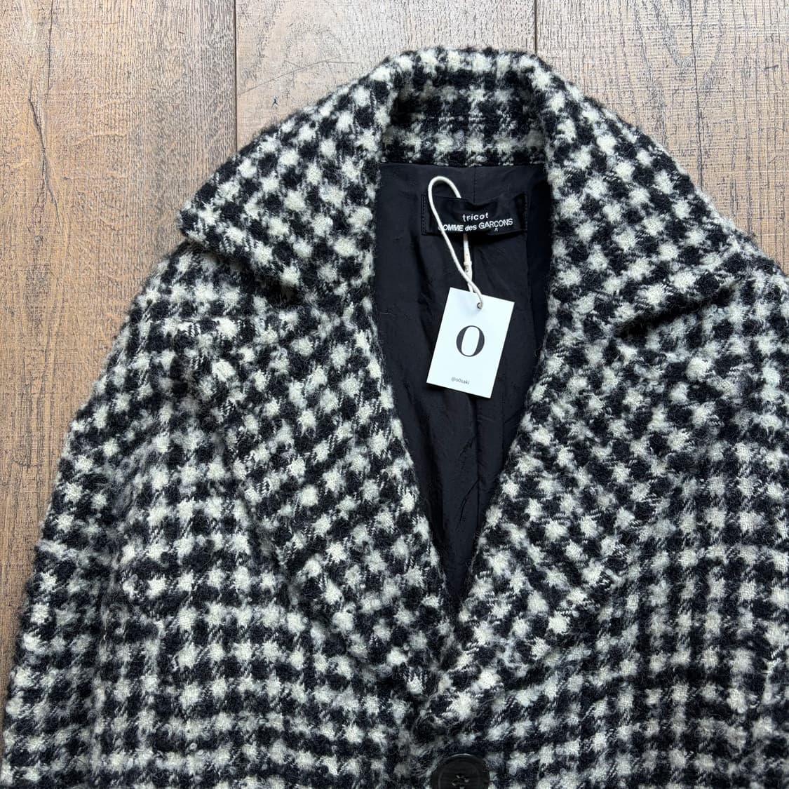Check Boucle Fulling Wool Coat 상품이미지3