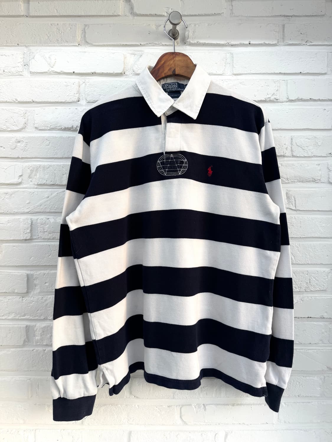 폴로 블루 화이트 스트라이프 pk 티셔츠 상품이미지3