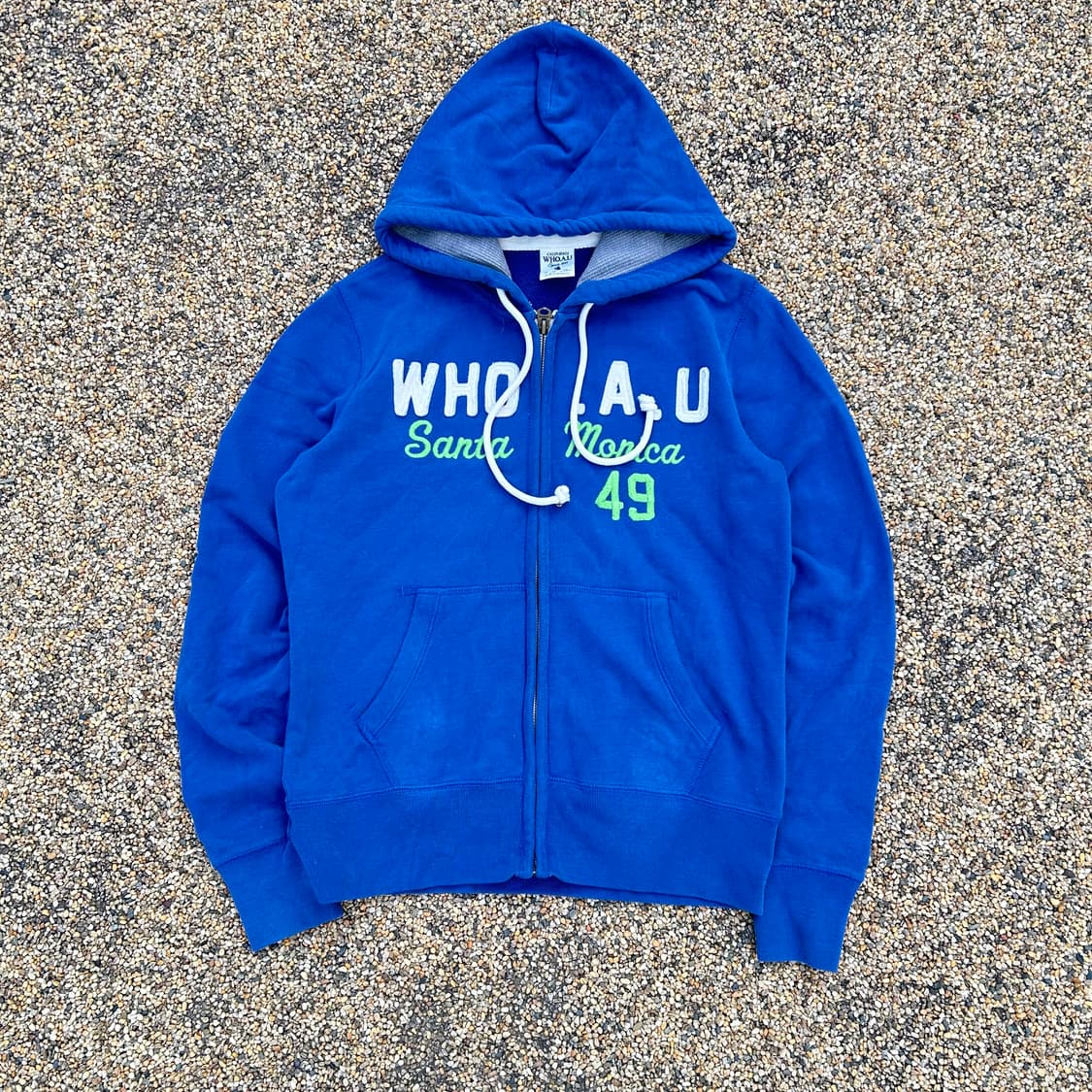 후아유 블루 y2k 후드집업 상품이미지1