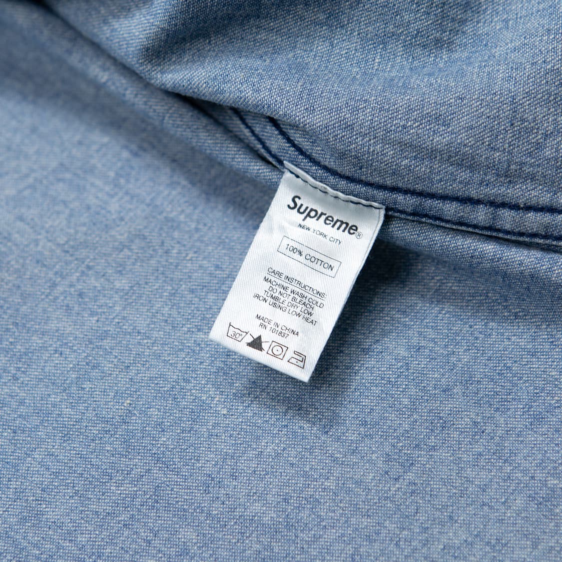 16ss 슈프림 데님 집업 셔츠 상품이미지8