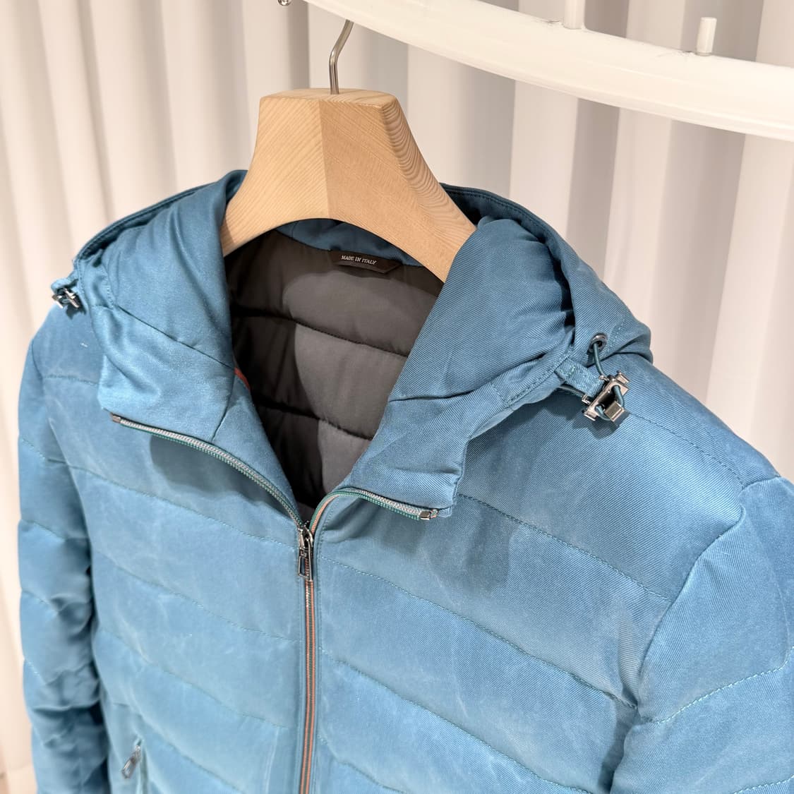 (A+/M) / 로로피아나 퀄티드 실크 드윌 후드 패딩 상품이미지4