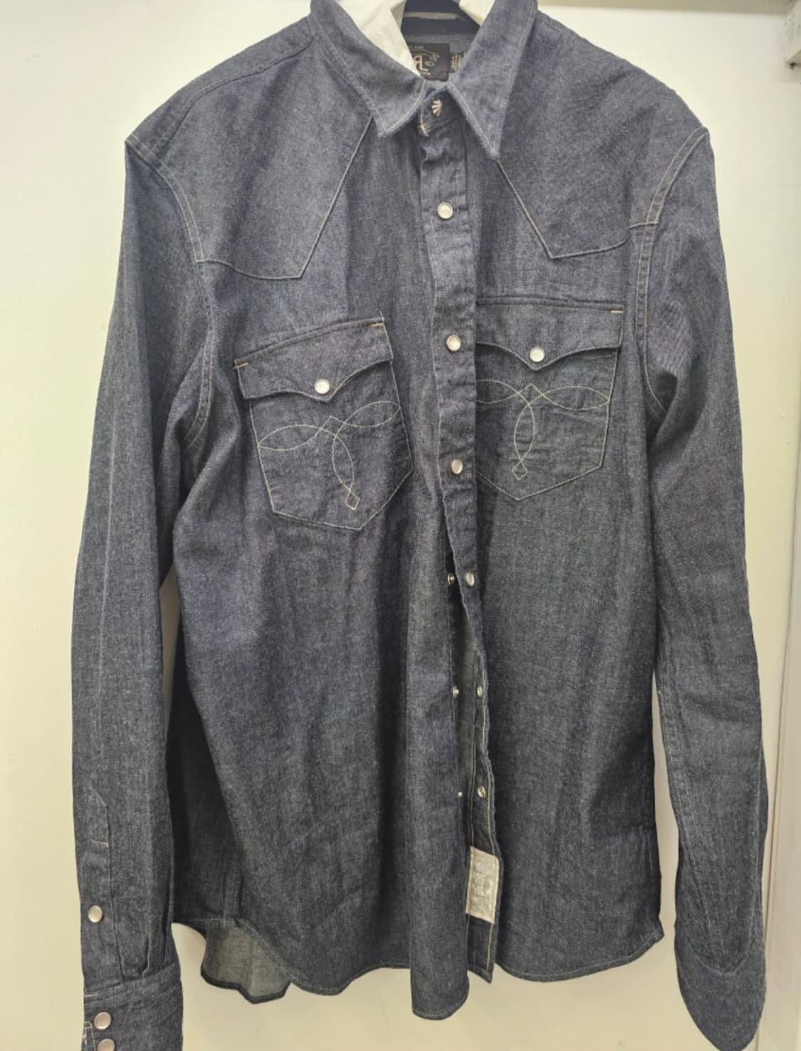 더블알엘 웨스턴 데님 셔츠 XXL 상품이미지1