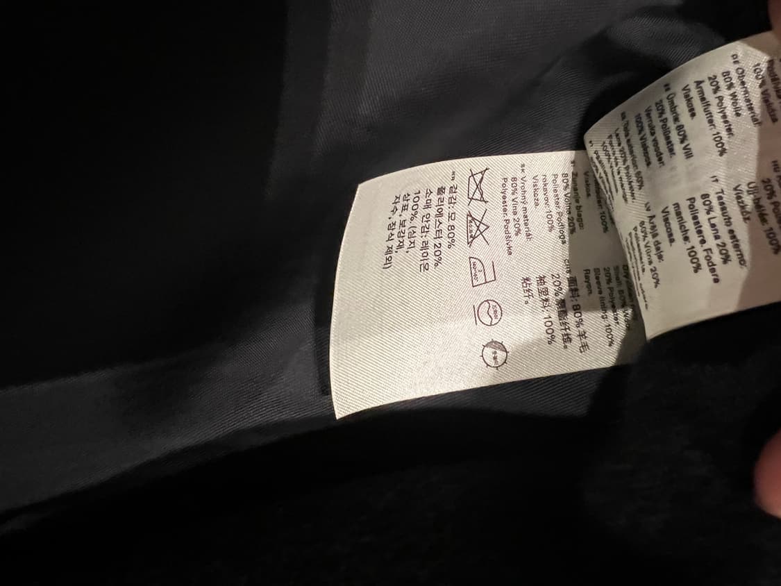 ARKET 아르켓 남성 더블 페이스 울 블렌드 코트 (48) 상품이미지4