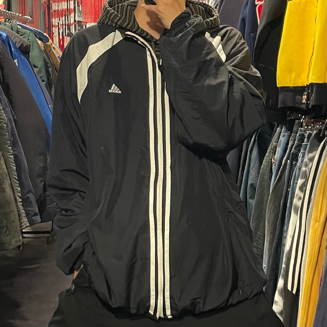 [IM] adidas 아디다스 블랙 바람막이 상품이미지2