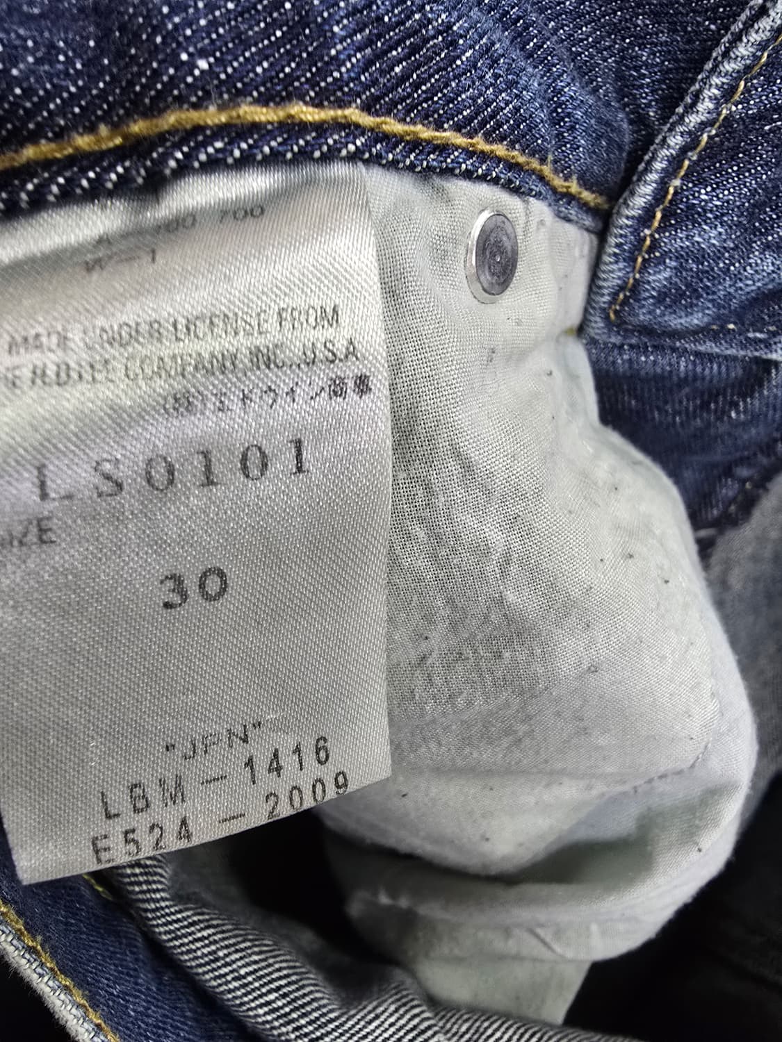 LEE 데님 청바지 데미지 워싱진 (1736) 상품이미지4