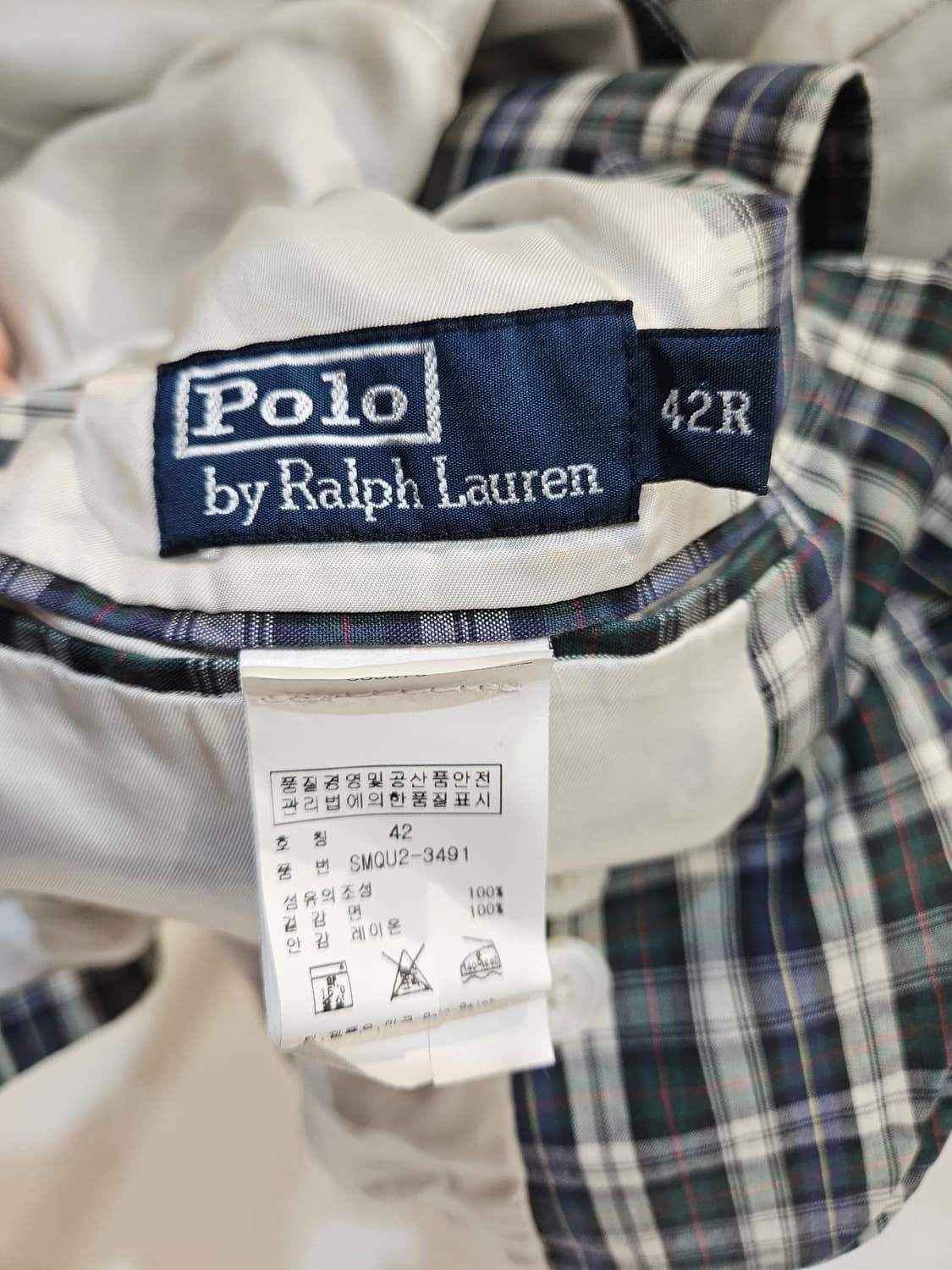 폴로랄프로렌 체크 블레이저 상품이미지5