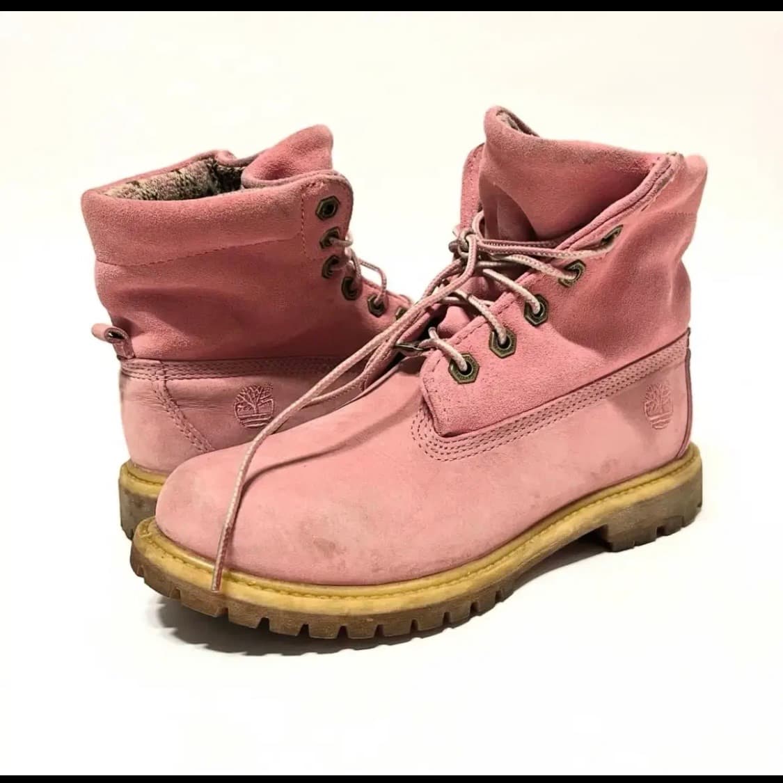 팀버랜드 롤탑 핑크 워커 235 상품이미지1
